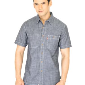 Levis Men Denim Grey Shirt