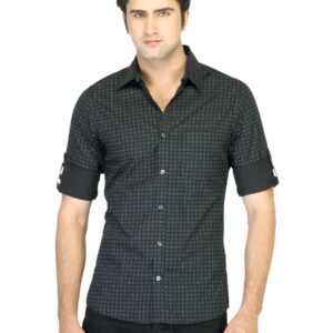 Indigo Nation Men Printed Black Shirt