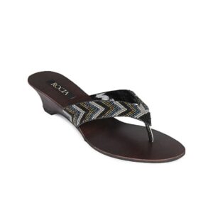 Rocia Women Brown & Black Heels
