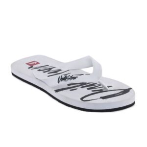 Quiksilver Men White Echo Script Flip Flops