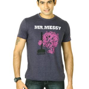 Mr.Men Men's Mr.Messy Purple T-shirt