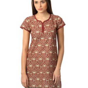 Vishudh Women Maroon Kurta
