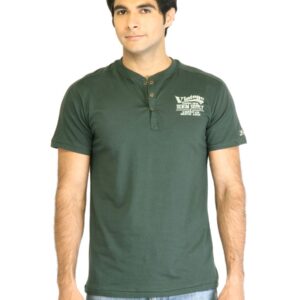 Locomotive Men Solid Forest Green TShirt