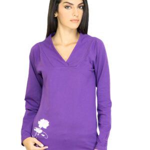 Urban Yoga Women Solid Purple Tops