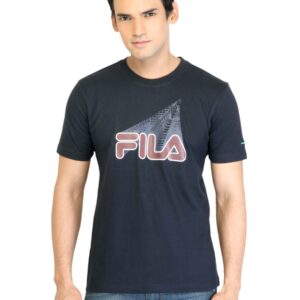 Fila Men High Density Navy Blue Tshirt