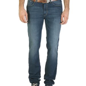 Lee Men Blue Scraped Jeans