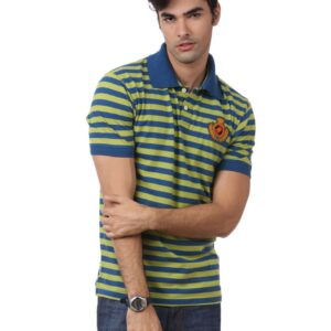 Myntra Men Blue & Green T-shirt