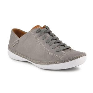 Clarks Men Rocco Fuse Leather Grey Casual Shoes
