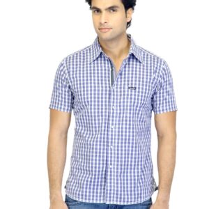 Wrangler Men American Flag Blue Shirt