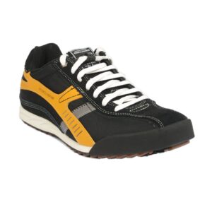Skechers Men's Sports Black Mustard Shoe