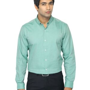 Arrow New York Men Green Slim Fit Shirt