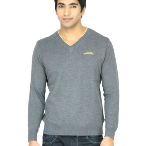 Wrangler Men Rib Charcoal Sweater