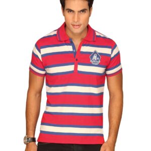 Spykar Men's Beige Polo T-shirt