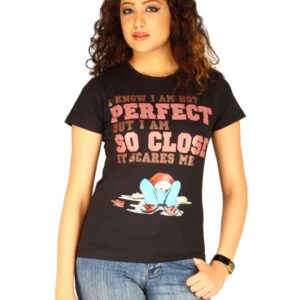 Myntra Women's I Know I Am Not Black T-shirt
