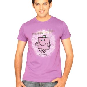 Mr.Men Men's Strong Light Purple T-shirt