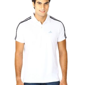 ADIDAS Men White Polo Tshirts