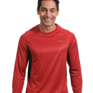 Reebok Men Playdry Full Sleeved T-shirt Red