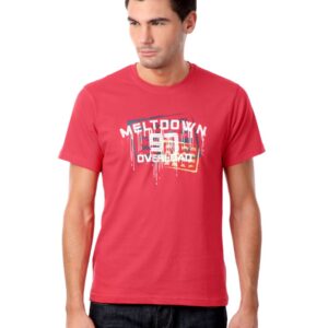 Myntra Men Red Meltdown T-shirt