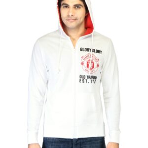 Manchester United Men White Sweatshirt