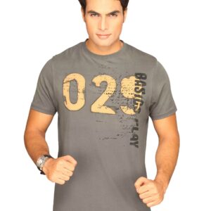 Basics Men Grey T-shirt