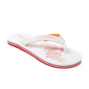 Calvin Klein Men White Flip Flops