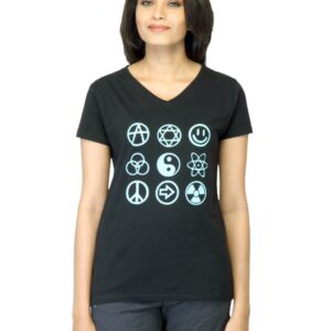 Tantra Women Circles Black T-shirt