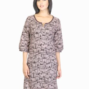 W Women Brown Printed Kurta