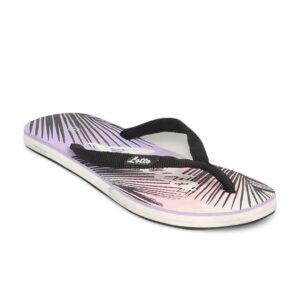 Lotto Women's Hawaian Palms Purple Pink Flip Flop