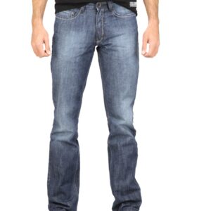 Locomotive Men Washed Blue Jeans