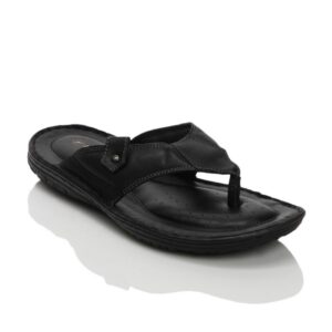 Franco Leone Men Black Flip Flops