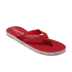 Calvin Klein Men Red Flip Flops