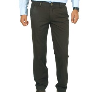 Basics Men Green Trousers