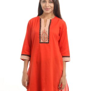 Shree Women Orange Kurta