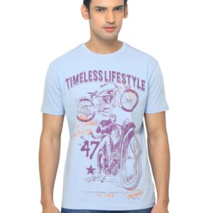 Wrangler Men Timeless Lifestyle Blue T-shirt