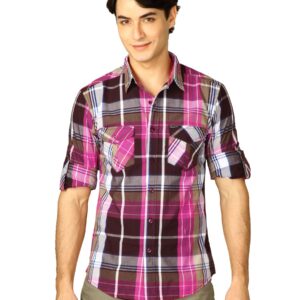 Spykar Men Ranger Pink Shirt