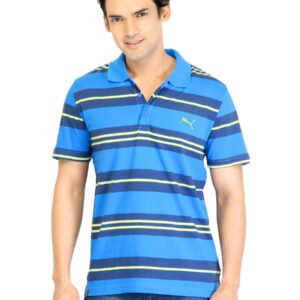 Puma Men Blue Polo T-Shirt