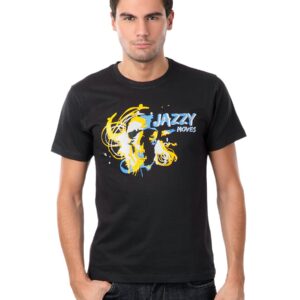 Myntra Men Black Jazzy Moves T-shirt