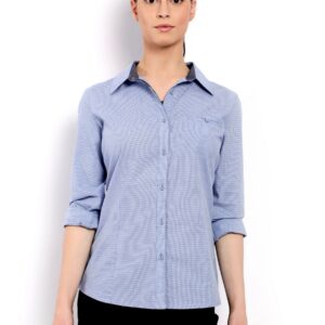 United Colors Of Benetton Women Light Winter Blue Shirts