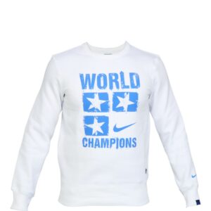 Nike Men AS EM BE True Cricket Crew White Sweatshirts