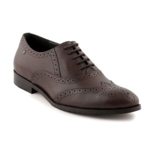 Enroute Men Leather Brown Formal Shoes