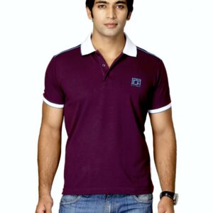 Proline Men Purple Polo T-shirt