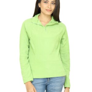 Quechua Women Fleece Green Sweatshirt