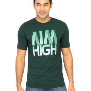 Mark Taylor Men Printed Green Tshirts