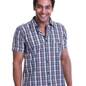 Probase Men Check Brown Shirt