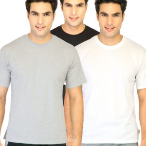Hanes Men Half Sleeve Crew Pack of 3 Grey Innerwear T-shirts