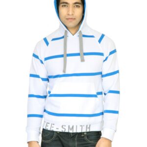 Classic Polo Men Striped White Sweatshirt
