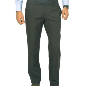 United Colors of Benetton Men Black and Brown Checked Trousers