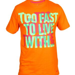 Nike Men's SS Too Fast Orange T-shirt