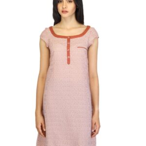W Women Printed Rust Kurta