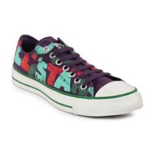 Converse Unisex Chuck Taylor All Star Print Purple Casual Shoes